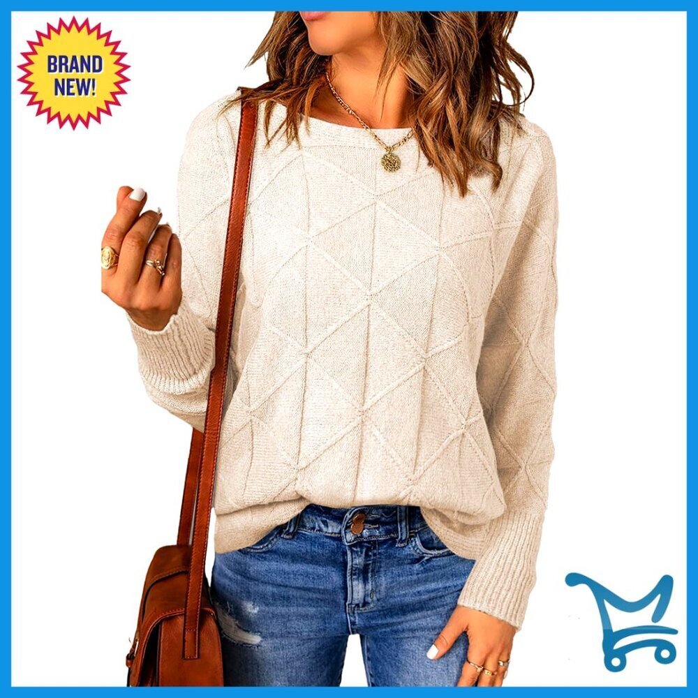 Lightweight Batwing Sleeve Pullover Sweater Chic Casual Elegant Minimal